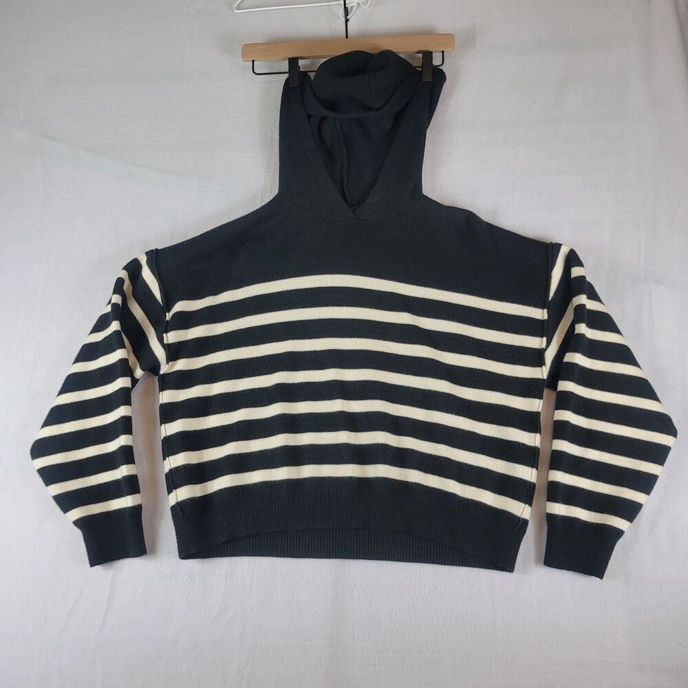 Truth by Republic Hooded Striped Sweater, Size Women's Large